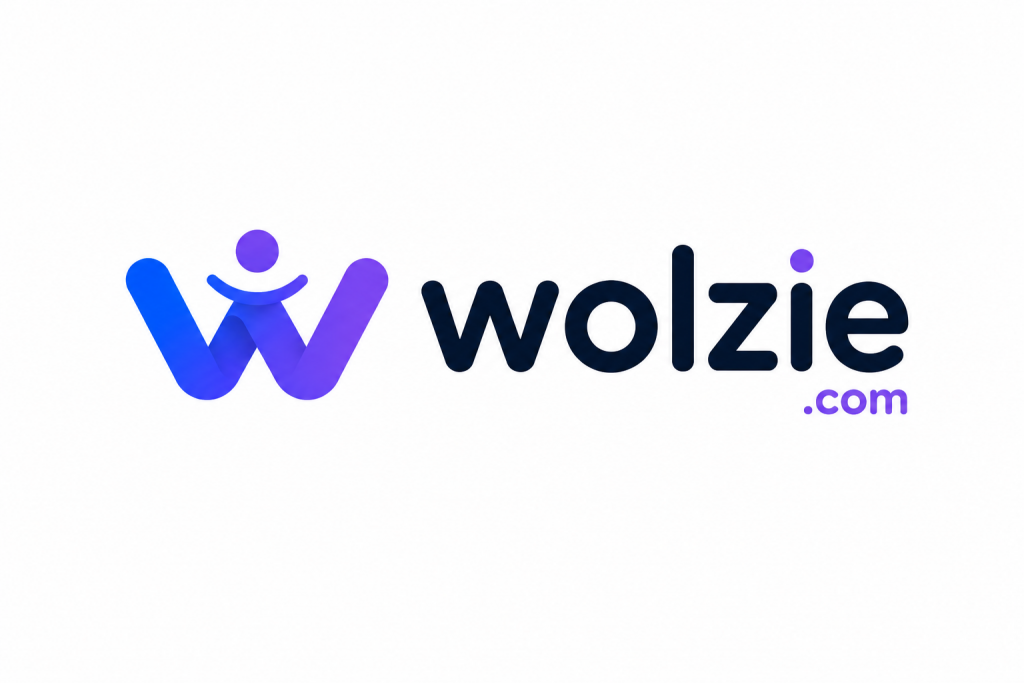 wolzie.com full logo colored white background
